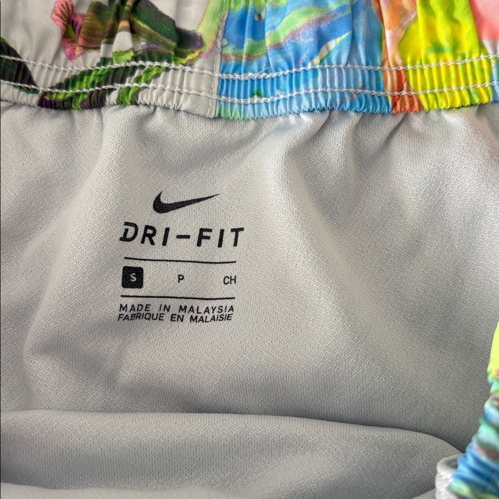Nike Shorts Womens Neon Floral Tropical Dri-FIT Tempo Running Athletic - Picture 3 of 6